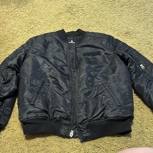 Southpole Black Bomber Jacket size large